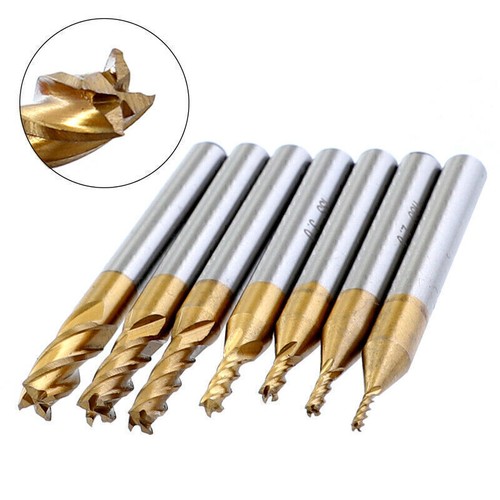 7pcs 6mm milling cutters - 7pcs, 1.5-6mm