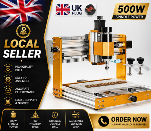Cnc 3018 pro ultra 500w - 500w, 3